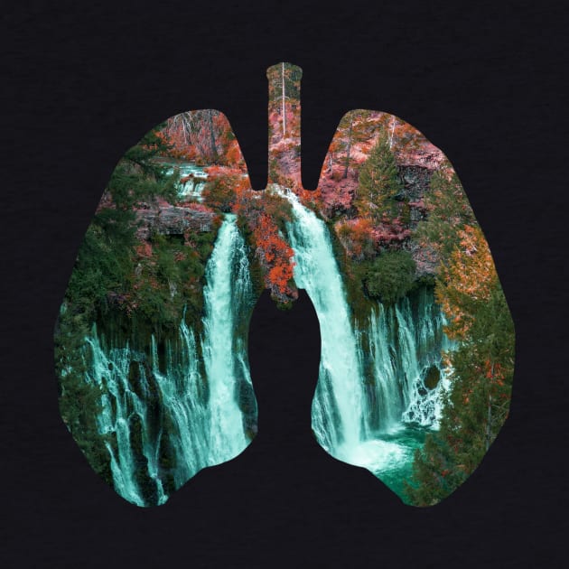 Water fall in Lungs design by Aziz